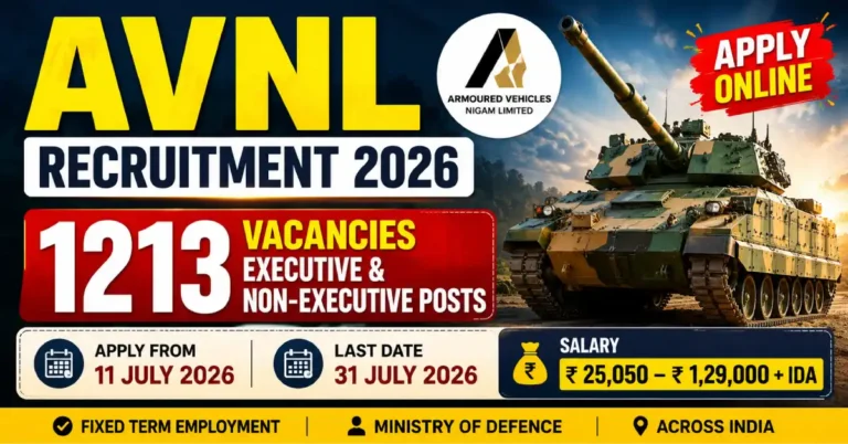 AVNL Recruitment 2026