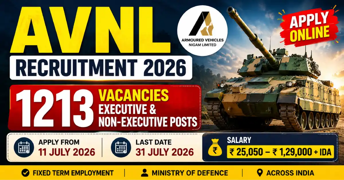 AVNL Recruitment 2026