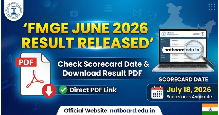FMGE June 2026 Result Released