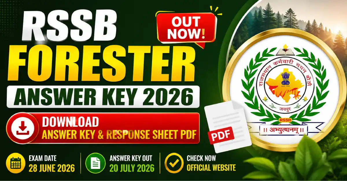 RSSB Forester Answer Key 2026