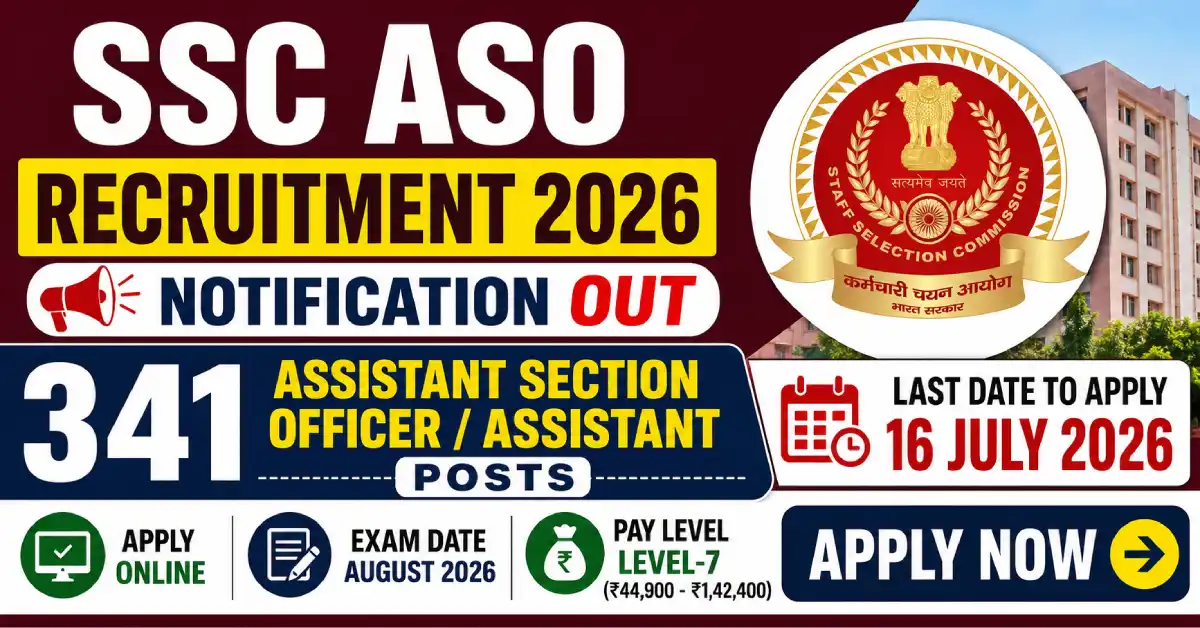 SSC ASO Recruitment 2026