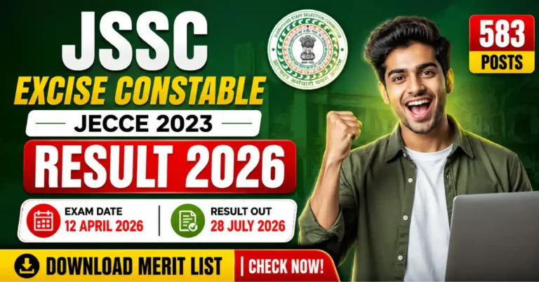 JSSC Excise Constable Result 2026