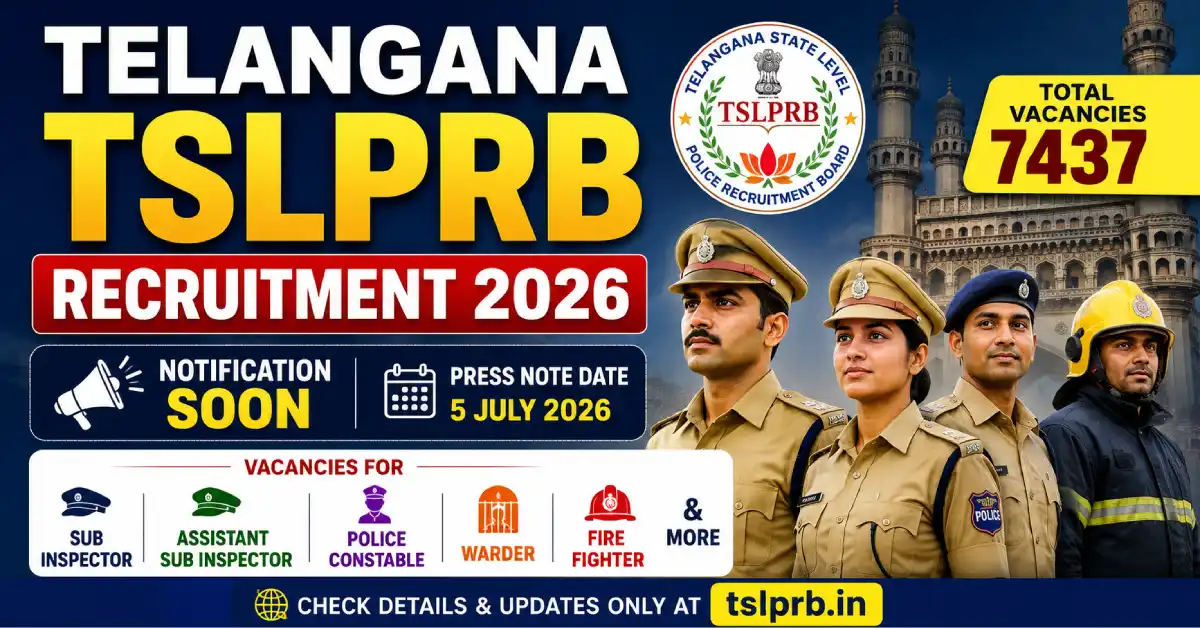 Telangana TSLPRB Recruitment 2026