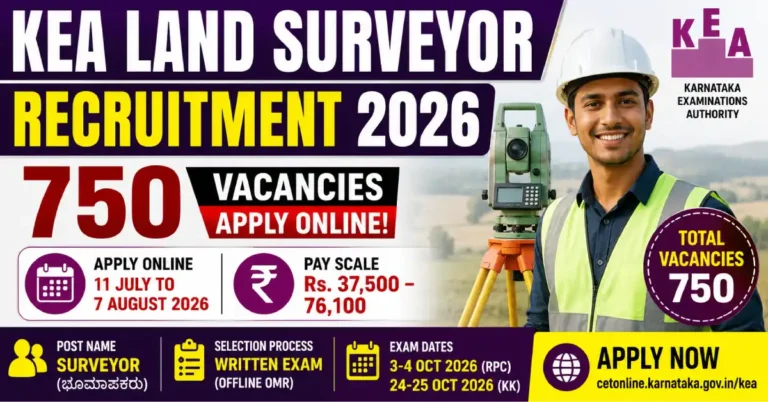 Karnataka KEA Land Surveyor Recruitment 2026