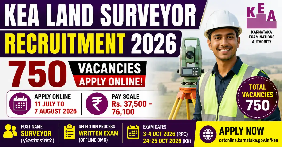 Karnataka KEA Land Surveyor Recruitment 2026