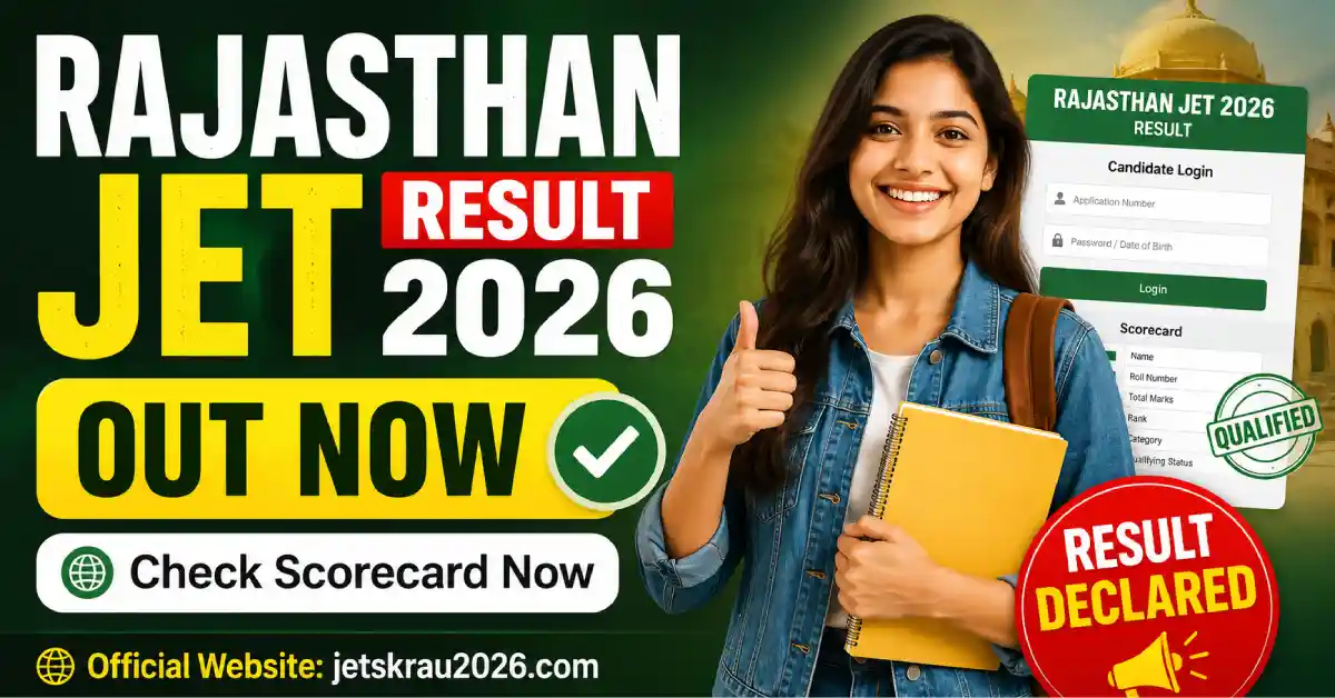 Rajasthan JET Result 2026