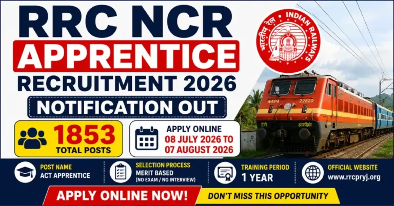 RRC NCR Apprentice Recruitment 2026