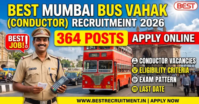BEST Mumbai Bus Vahak Recruitment 2026