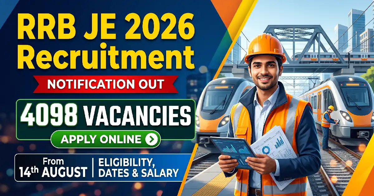 RRB JE Recruitment 2026