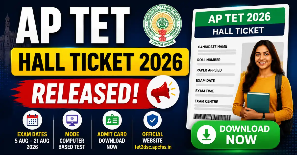 AP TET Hall Ticket 2026