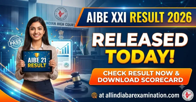 AIBE XXI Result 2026