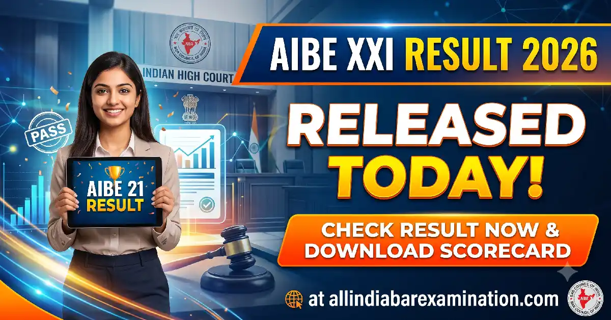AIBE XXI Result 2026