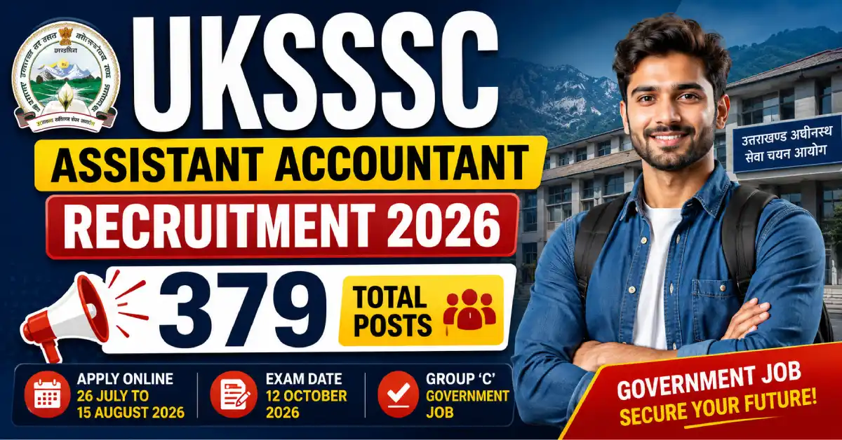 UKSSSC Assistant Accountant Recruitment 2026