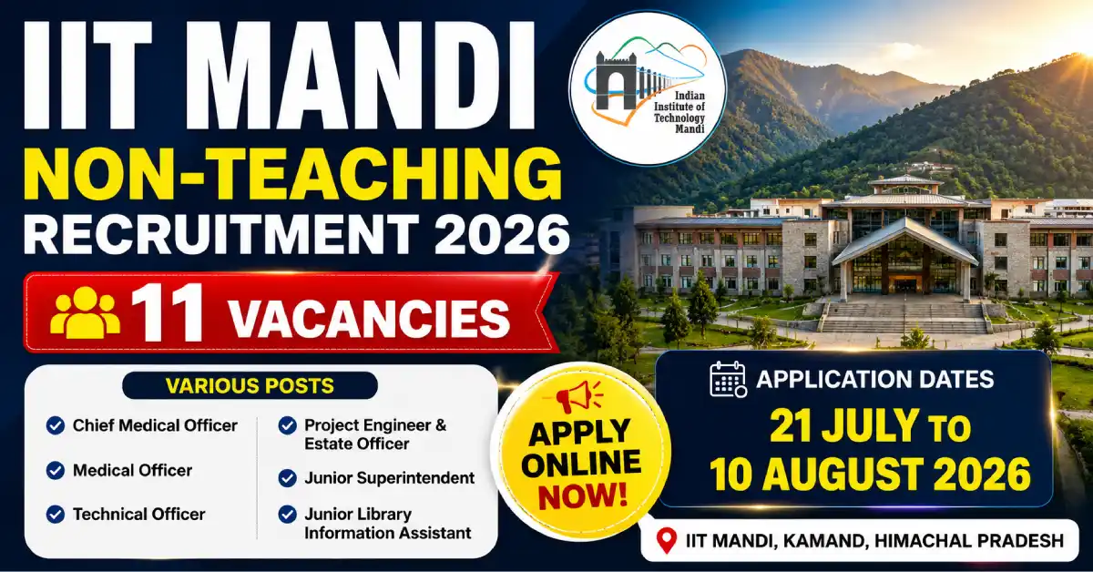 IIT Mandi Non-Teaching Recruitment 2026