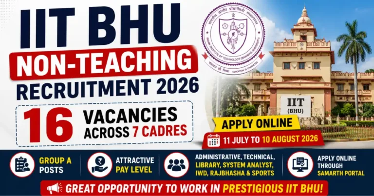 IIT BHU Non-Teaching Recruitment 2026