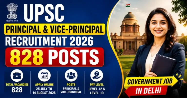 UPSC Principal and Vice-Principal Recruitment