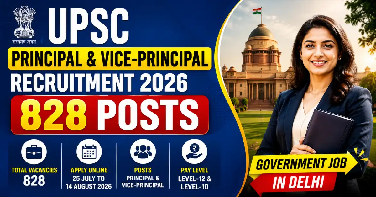 UPSC Principal and Vice-Principal Recruitment