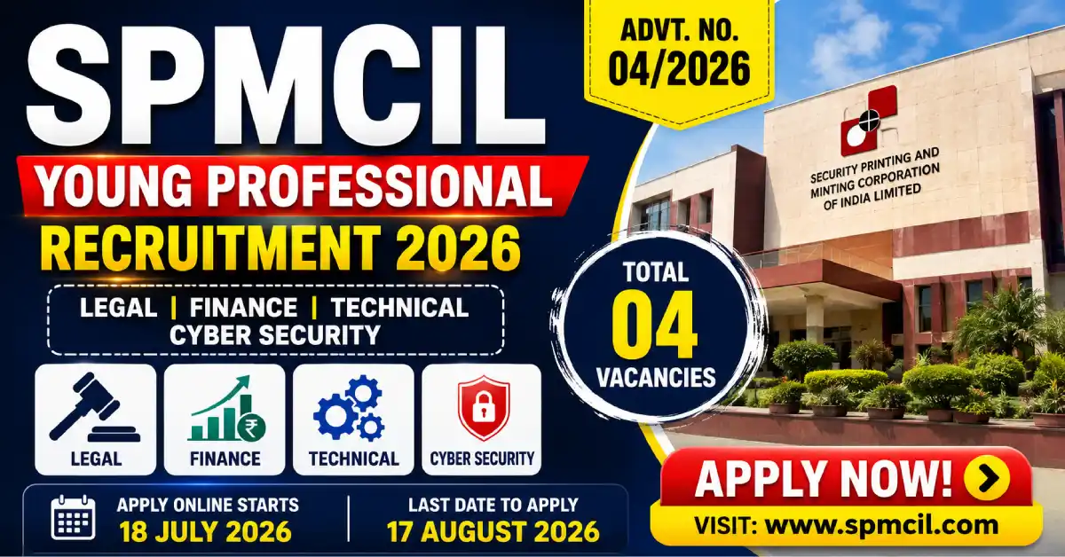 SPMCIL Young Professional Recruitment 2026