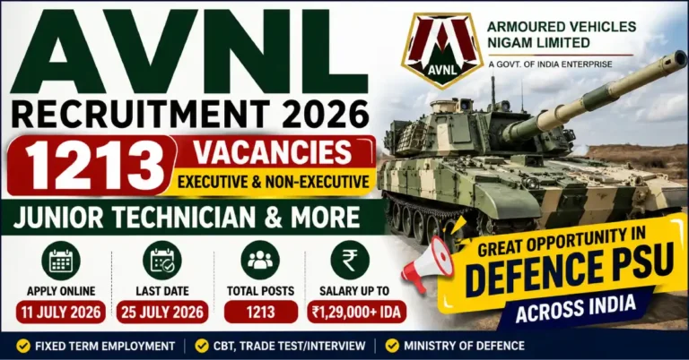 AVNL Recruitment 2026