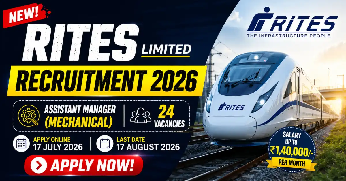 RITES Assistant Manager (Mechanical) Recruitment