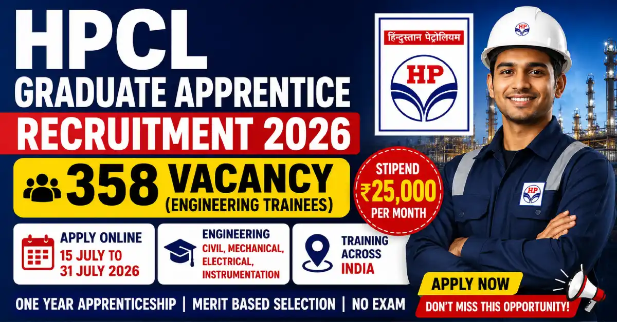 HPCL Graduate Apprentice Recruitment 2026