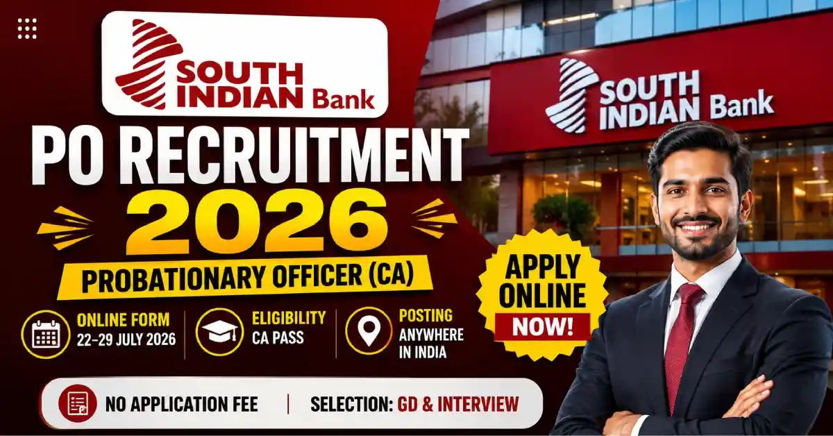 South Indian Bank PO Recruitment 2026