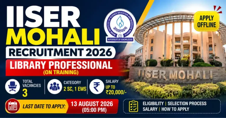 IISER Mohali Library Professional Recruitment