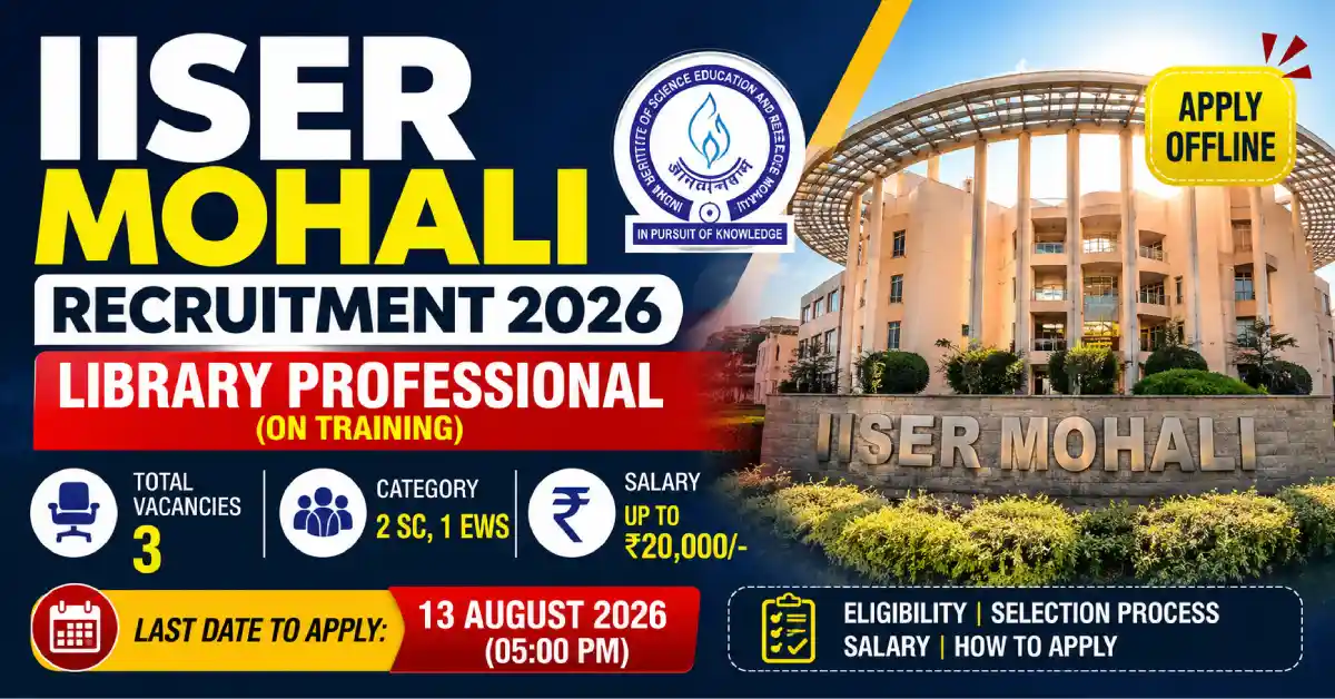 IISER Mohali Library Professional Recruitment