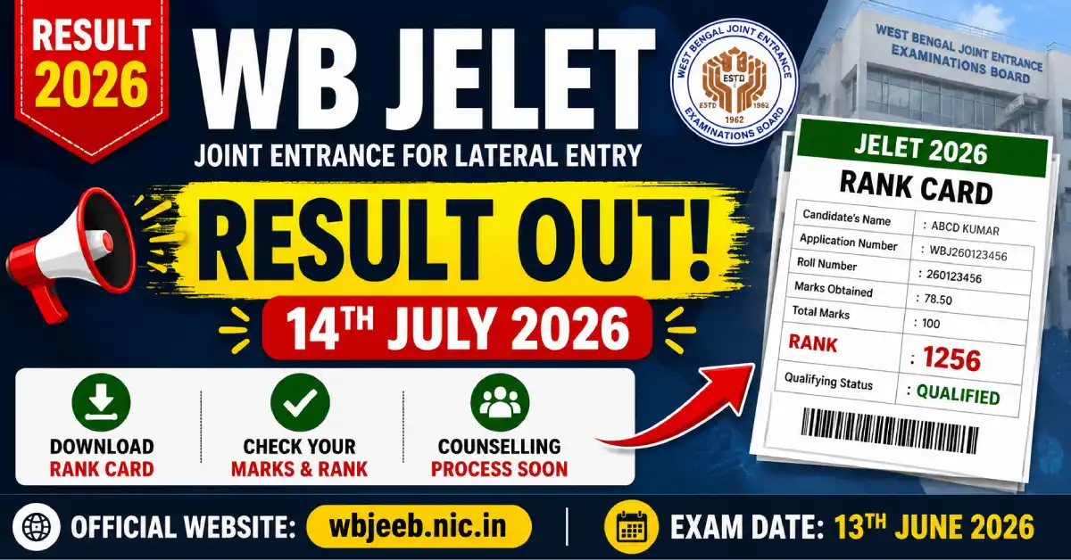 WB JELET Result 2026