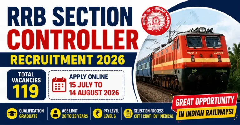 RRB Section Controller Recruitment 2026