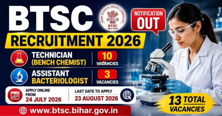BTSC Recruitment 2026