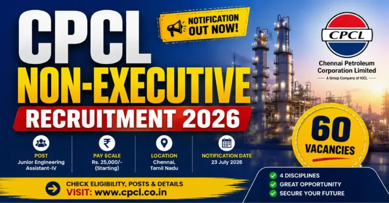 CPCL Non-Executive Recruitment 2026