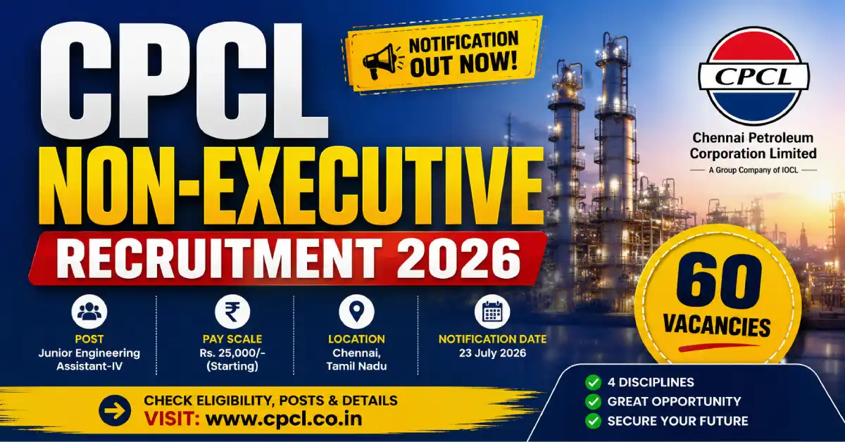 CPCL Non-Executive Recruitment 2026