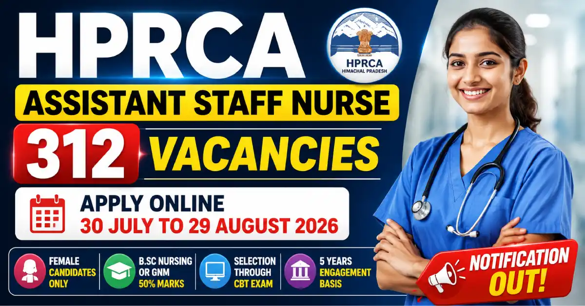 HPRCA Assistant Staff Nurse Recruitment 2026