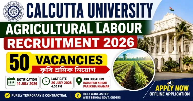 Calcutta University Agricultural Labour Recruitment