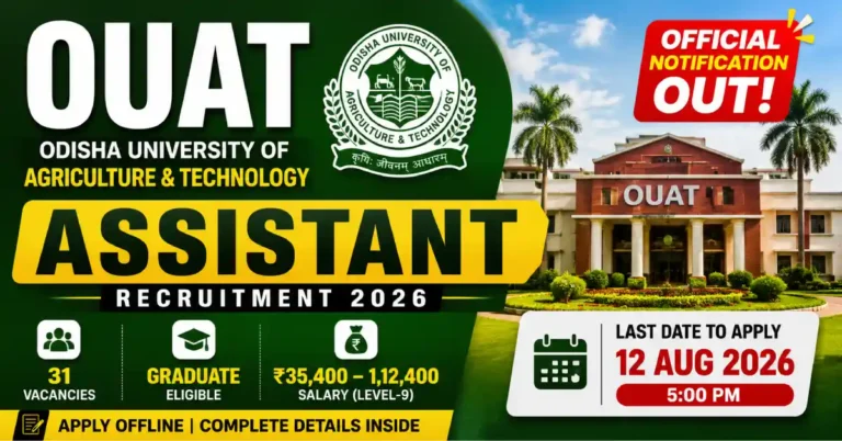 OUAT Assistant Recruitment 2026