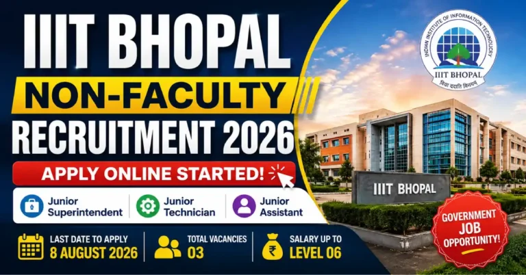 IIIT Bhopal Non-Faculty Recruitment 2026