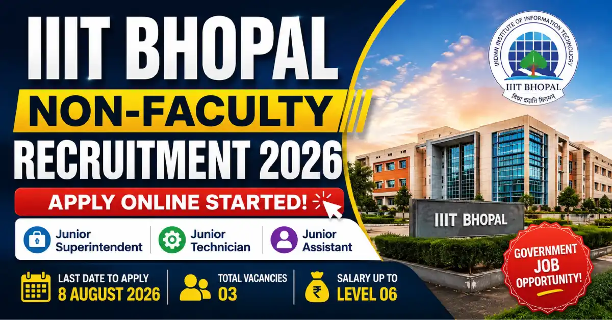 IIIT Bhopal Non-Faculty Recruitment 2026
